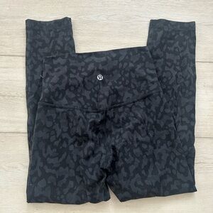 lululemon athletica Black Patterned Leggings
